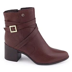 Bota Cano Curto Calçados Femininos Bottero Bota Fem Cano Curto Salto Baixo 346904