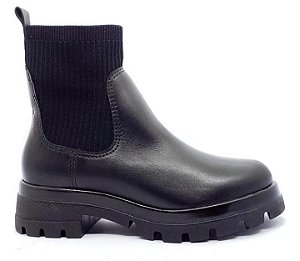 Bota Fem Bottero Cano Curto Salto Baixo 362902 Preto