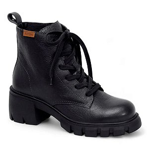 Bota Fem Bottero Cano Curto Salto Baixo 361101 Preto
