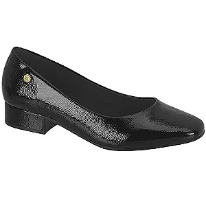 Sapatos Femininos Moleca Salto Baixo 5795101 Preto