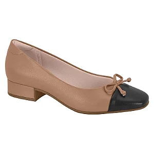 Sapatos Femininos Moleca Salto Baixo 5795102 Nude