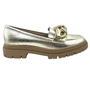 Sapatos Femininos Moleca 5775108 Dourado