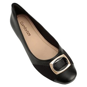 Sapatilha Fem Comfortflex 2563302 Preto