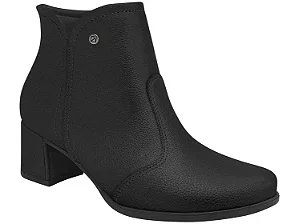 Bota Fem Piccadilly  Cano Curto Salto Baixo 654062 Preto