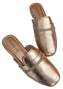 Beira Rio Mule Fem 4323103 Ouro Rosado