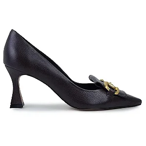 Sapato Fem Cecconello  Salto Alto 2632002 Cafe