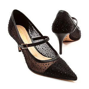 Sapato Fem Cecconello Salto Alto 2658004 Preto