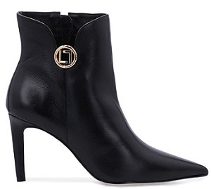 Bota Fem Luz Da Lua Cano Curto Salto Alto 80480021 Preto