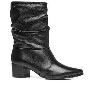 Pegada Bota Fem Cano Longo Salto Baixo 280901 Preto