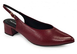 Sapato Fem Piccadilly  Salto Baixo 739031 Vinho