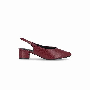 Piccadilly Sapato Fem Salto Baixo 739031 Vinho