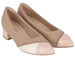 Piccadilly Sapato Fem Salto Baixo 739079 Fendi