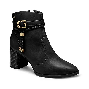 Bota Fem Dakota Cano Curto Salto Medio Da781 Vertuo Preto