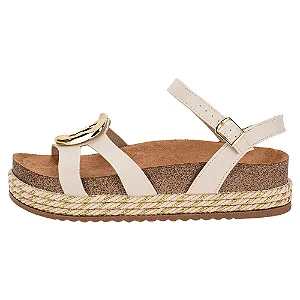 Beira Rio Sandalia Fem 8546207 Branco Off