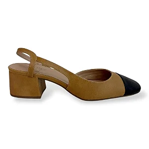 Sandalia Fem Maria Manu  Salto Medio 2112261 Preto