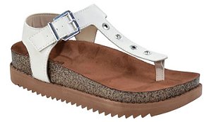 Moleca Sandalia Fem 5500114 Branco Off