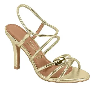 Vizzano Sandalia Fem Salto Alto  62491114 Dourado