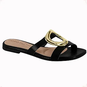 Beira Rio Rasteira Fem 8560101 Preto