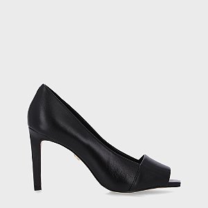Sapato Fem Luz Da Lua  Salto Alto 80870002 Preto