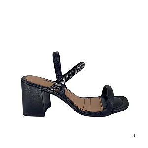 Dakota Sandalia Fem Salto Baixo Y9962 Atlantic Preto