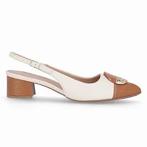 Piccadilly Sapato Fem Salto Baixo 739091 Off White