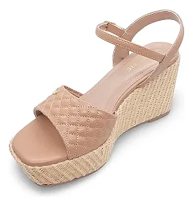 Via Marte Sandalia Anabela Fem 188015 Machiato