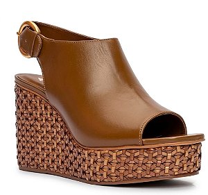 Carrano Sandalia Anabela Fem 154133 Brunette