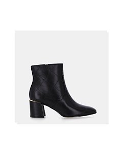 Luz Da Lua Bota Fem Cano Curto Salto Medio 80740009 Preto