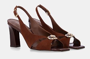 Luz Da Lua Sandalia Fem Salto Alto  80790015 Cervo