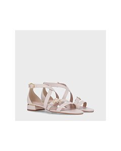 Luz Da Lua Sandalia Fem Salto Baixo 80910001 Saara Panna