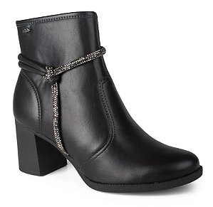 Dakota Bota Fem Cano Curto Salto Medio D2191 Vieri Preto