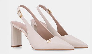 Luz Da Lua Sapato Fem Salto Alto 80230054 Panna