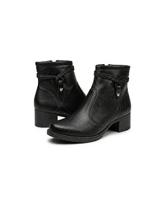 Mississipi Bota Fem Cano Curto Salto Baixo J0781 Preto