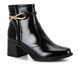 Mississipi Bota Fem Cano Curto Salto Baixo J0342 Preto
