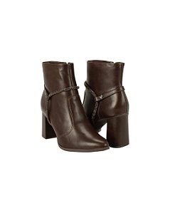 Mississipi Bota Fem Cano Curto Salto Medio J0355 Cafe