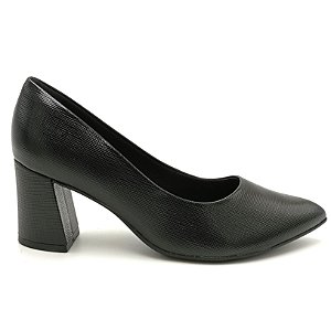 Sapato Fem Piccadilly  Salto Medio 745135 Preto