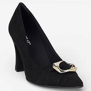 Sapato Fem Piccadilly  Salto Medio 749251 Preto