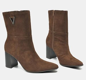 Via Marte Bota Fem Cano Longo Salto Medio 357004 Dark Camel