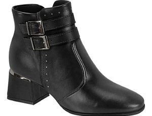 Bota Fem Modare Cano Curto Salto Baixo 7082108 Preto