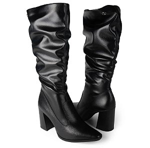 Dakota Bota Fem Cano Longo Salto Alto D2173 Vieri Preto