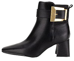 Bota Fem Vizzano  Cano Curto Salto Medio 3109101 Preto