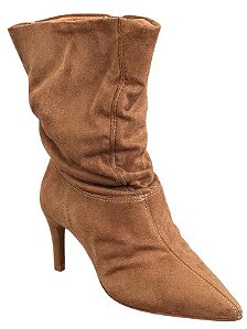 Vizzano Bota Fem Cano Longo Salto Medio 3112101 Camel