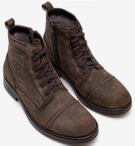 Democrata Coturno Masc 626102 Tabaco