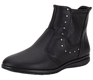 Bota Fem Piccadilly  Cano Curto 261041 Preto
