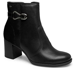 Bota Fem Dakota Cano Curto Salto Medio D2193 Tressine Preto