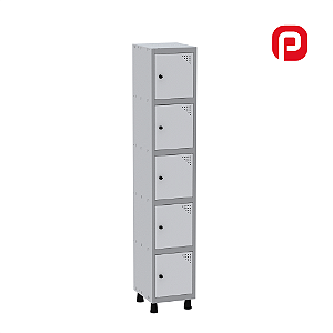 Roupeiro  Aço com 5 portas para cadeado Pandin GRP 501/5