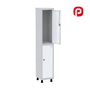 Roupeiro Aço com 2 portas  para cadeado Pandin GRP 501/2