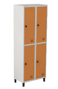 Roupeiro de Aço com 4 Portas para Cadeado - Marzo Vitorino