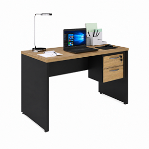 MESA RETANGULAR COM GAVETA PÉ PAINEL 120 x 60