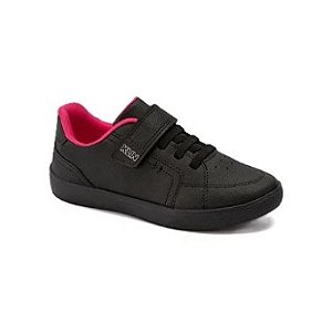 Tênis Infantil Meninas Klin Preto/Pink  - Volta as Aulas